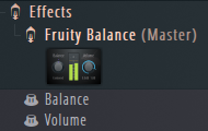 Fruity Balance paramerers